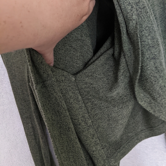 Old Navy Maternity Sz Large Sweater, Heathered Olive Green, Nursing Friendly - Picture 4 of 8